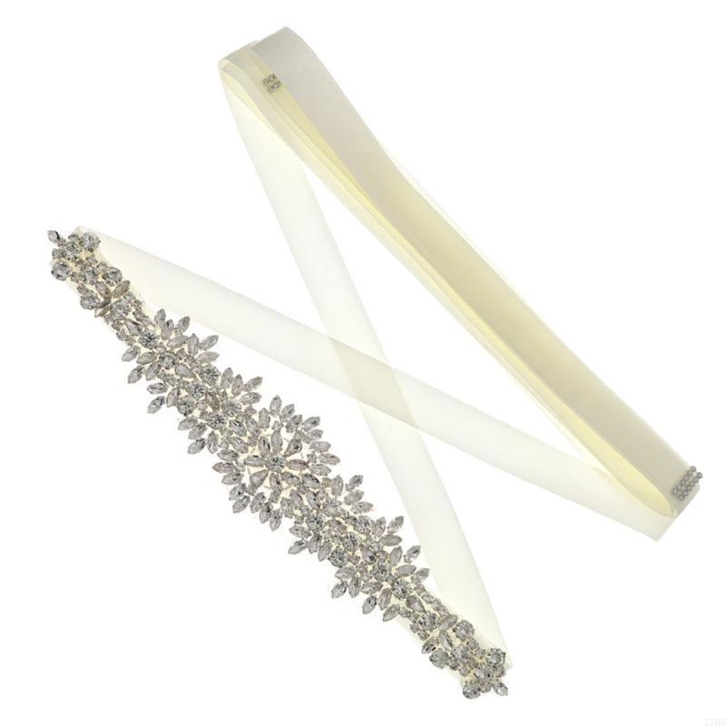 Bridal Sash Ribbon - Роскошный свадебный пояс с кристаллами и