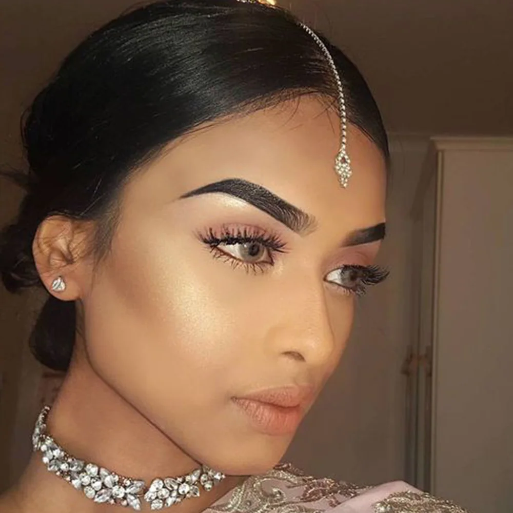 Indian Wedding Supply - Stonefans геометрическая цепочка на лоб женские