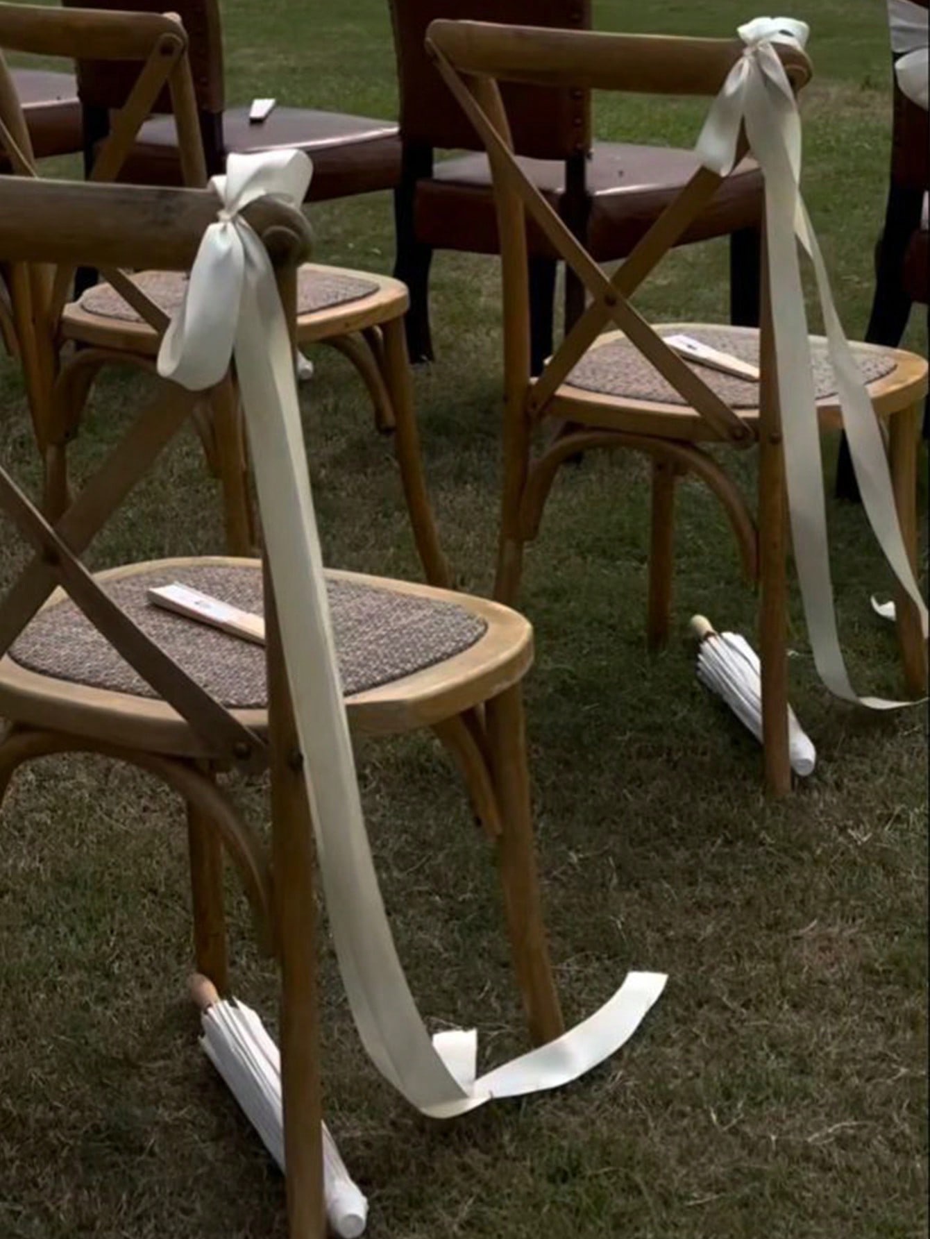 Bridal Sash Ribbon - Атласные банты для стульев для прополки