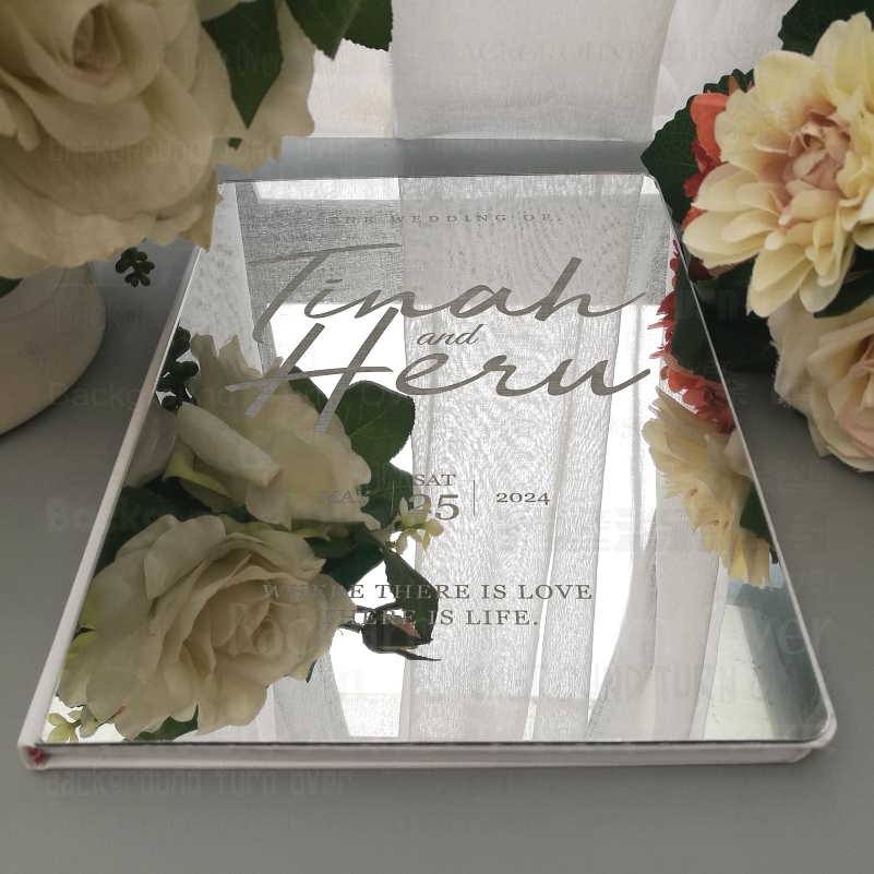 Wedding Ceremony Supply - Персонализированная свадебная книга пожеланий в деревенском