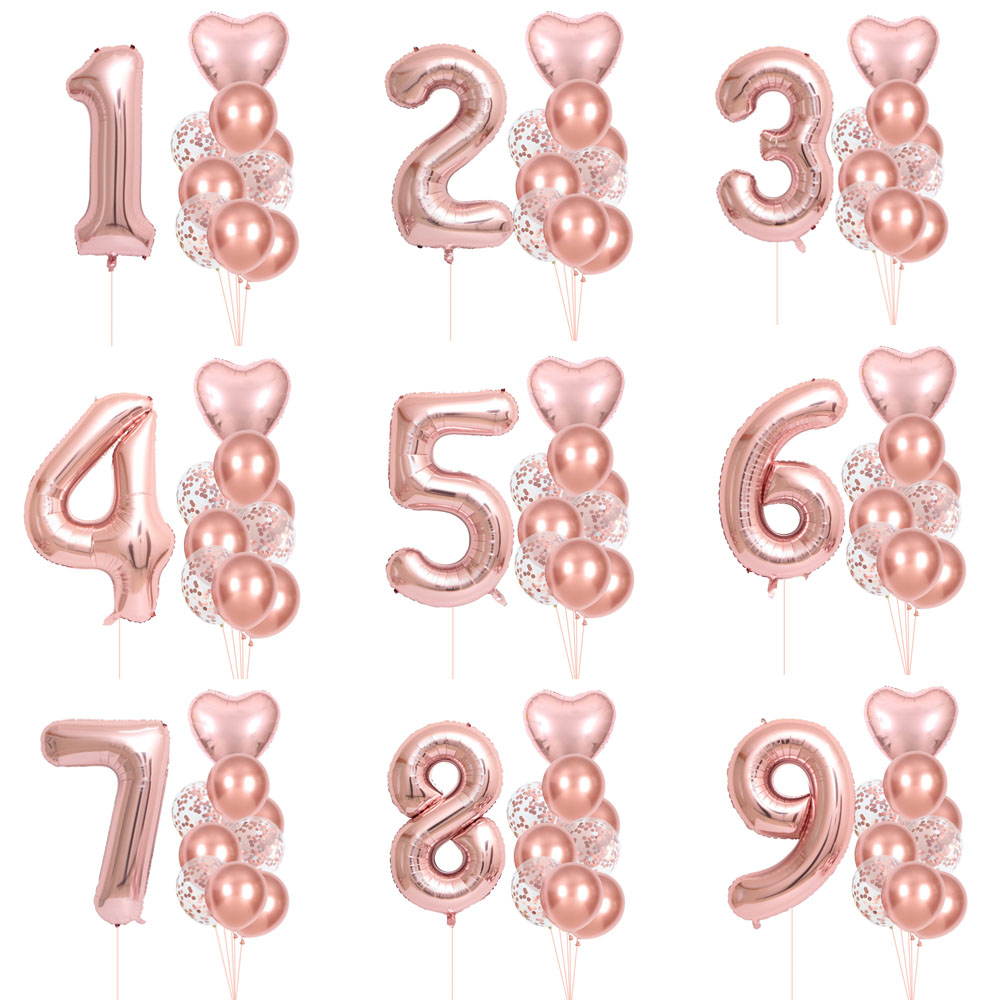 Wedding Ceremony Supply - 40-дюймовый набор воздушных шаров с цифрами