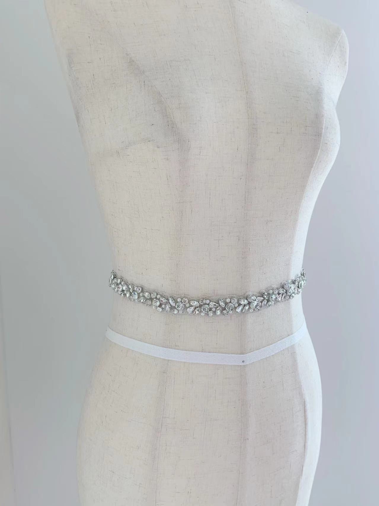 1 ярд/5 ярдов, серебряная лент – обзор и цена Bridal Sash Ribbon