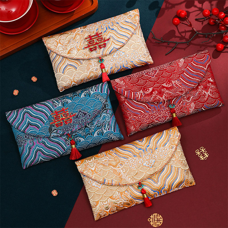 2 шт. парчовая ткань с вышивко – обзор и цена Wedding Envelopes