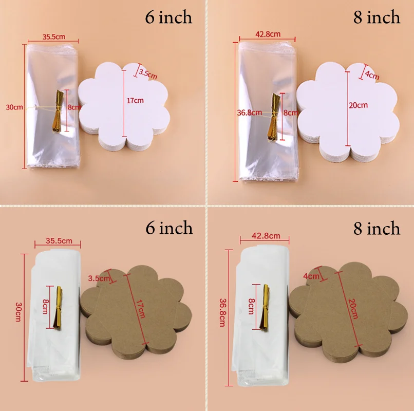 10 шт. 6/8 дюймов шифоновая уп – обзор и цена Wedding Supply Shops