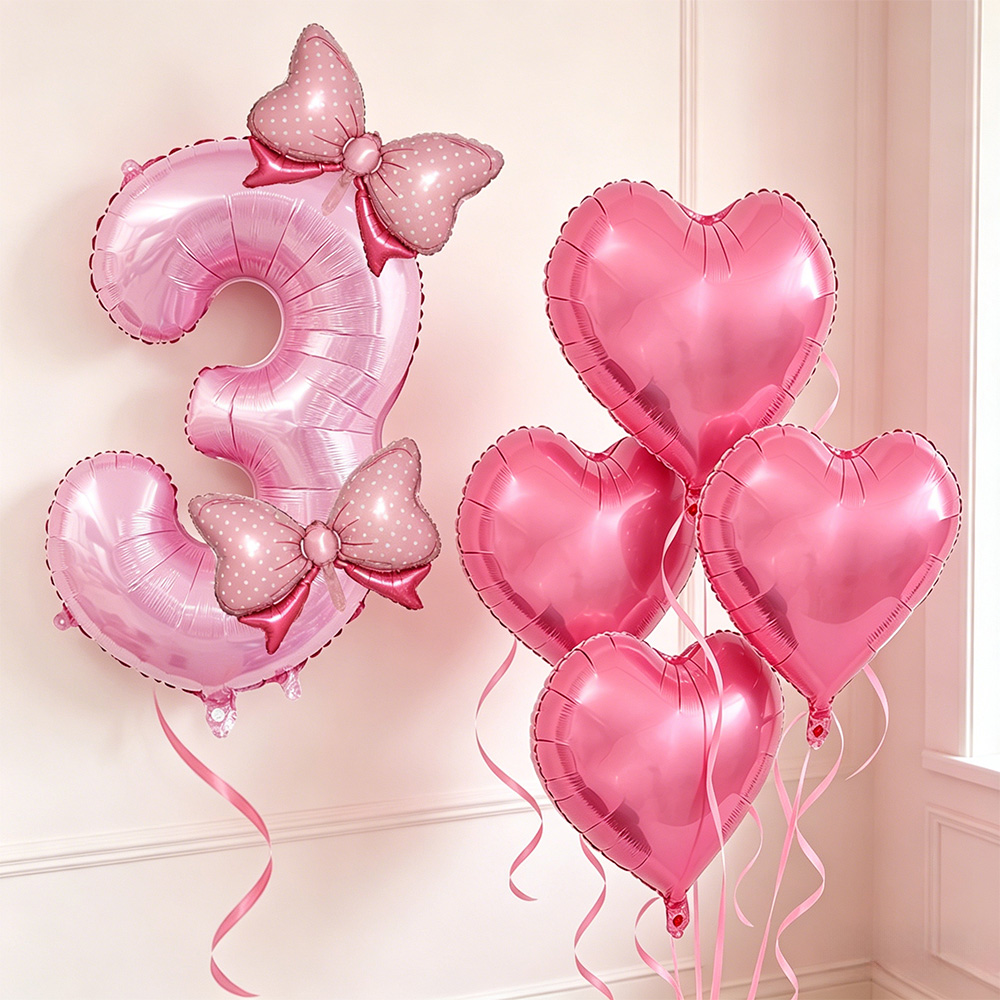 Розовый бантик для вечеринки,  – обзор и цена Confetti Balloon Set