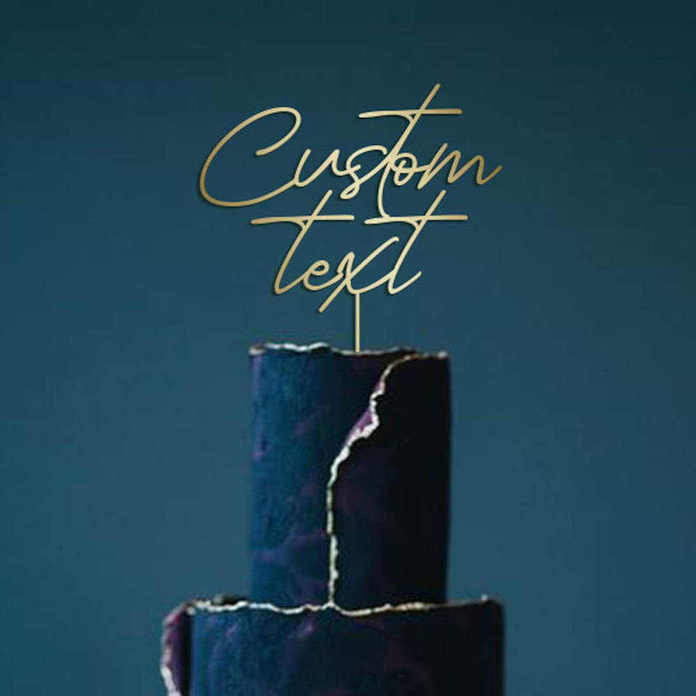 Золотой акриловый топпер для т – обзор и цена Wedding Ceremony Supply