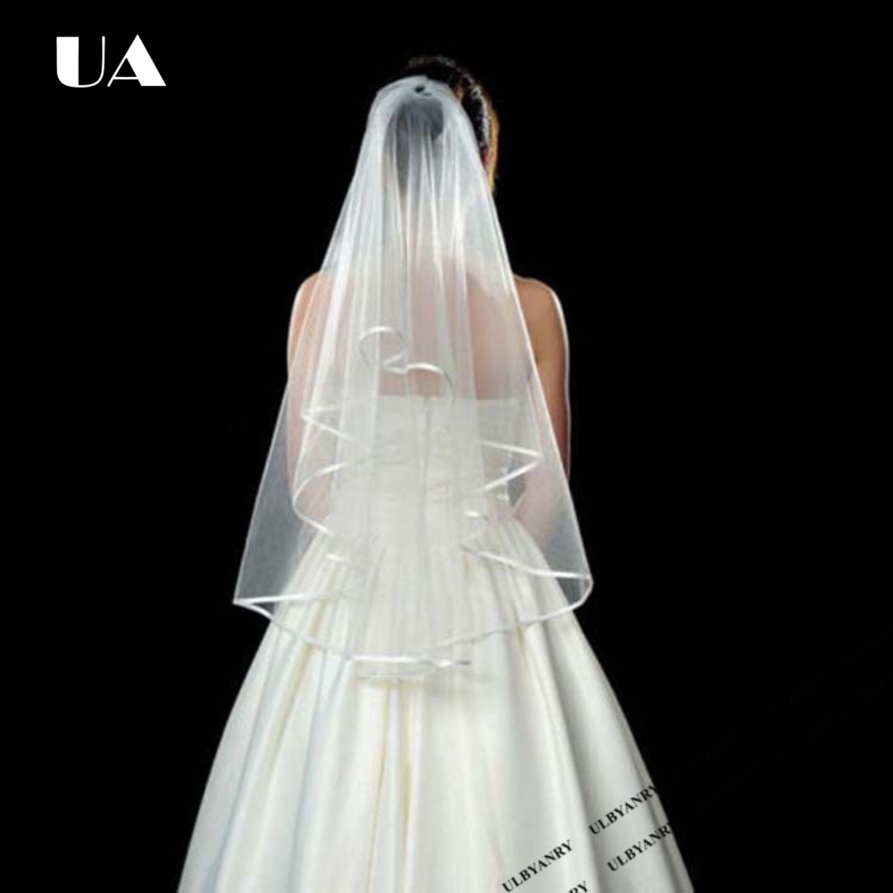 Простая белая свадебная фата,  – обзор и цена Bridal Sash Ribbon