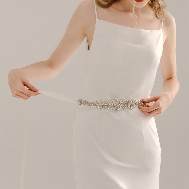 652F Роскошный пояс с кристалл – обзор и цена Bridal Sash Ribbon
