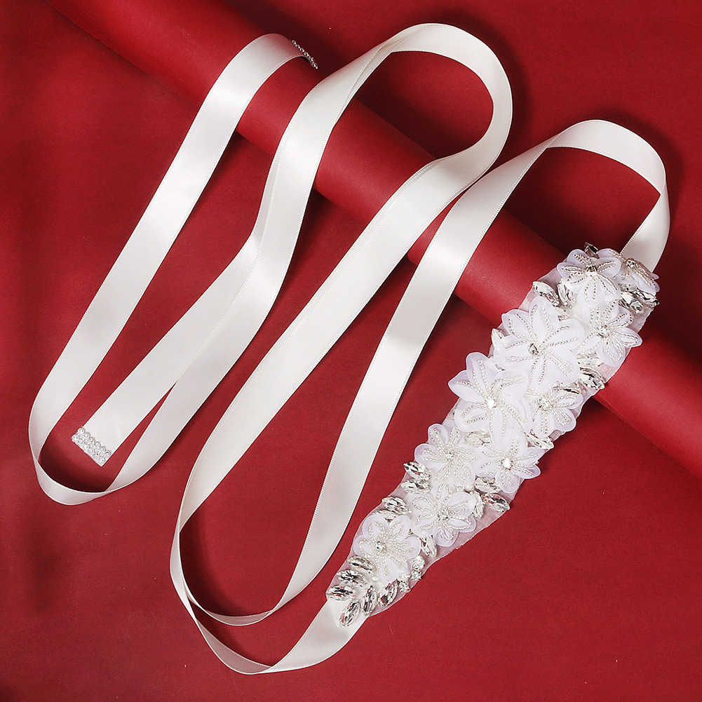 Романтический 3D-цветочный поя – обзор и цена Bridal Sash Ribbon