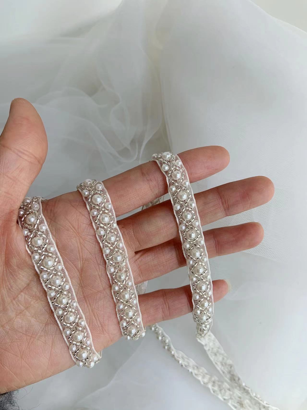 Высочайшее качество, белый жем – обзор и цена Bridal Sash Ribbon