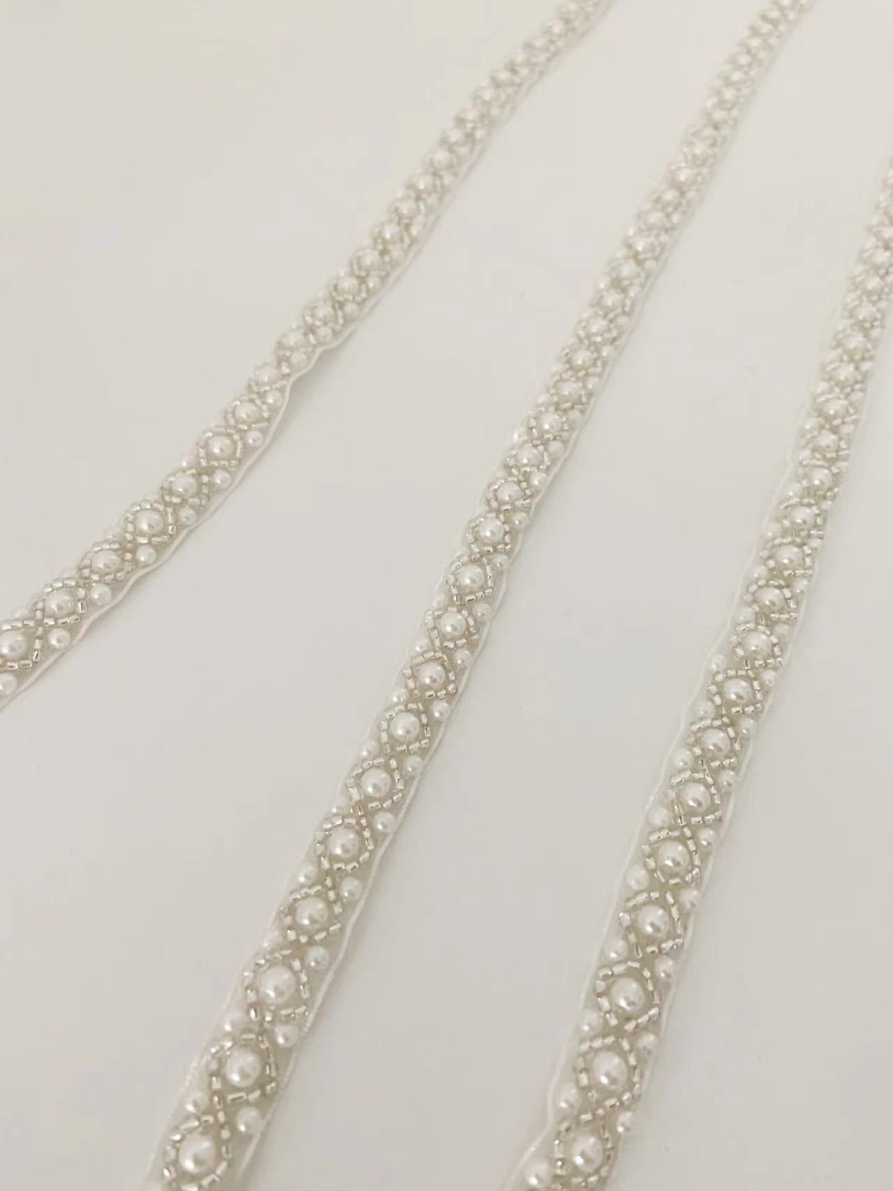 Высочайшее качество, белый жем – обзор и цена Bridal Sash Ribbon
