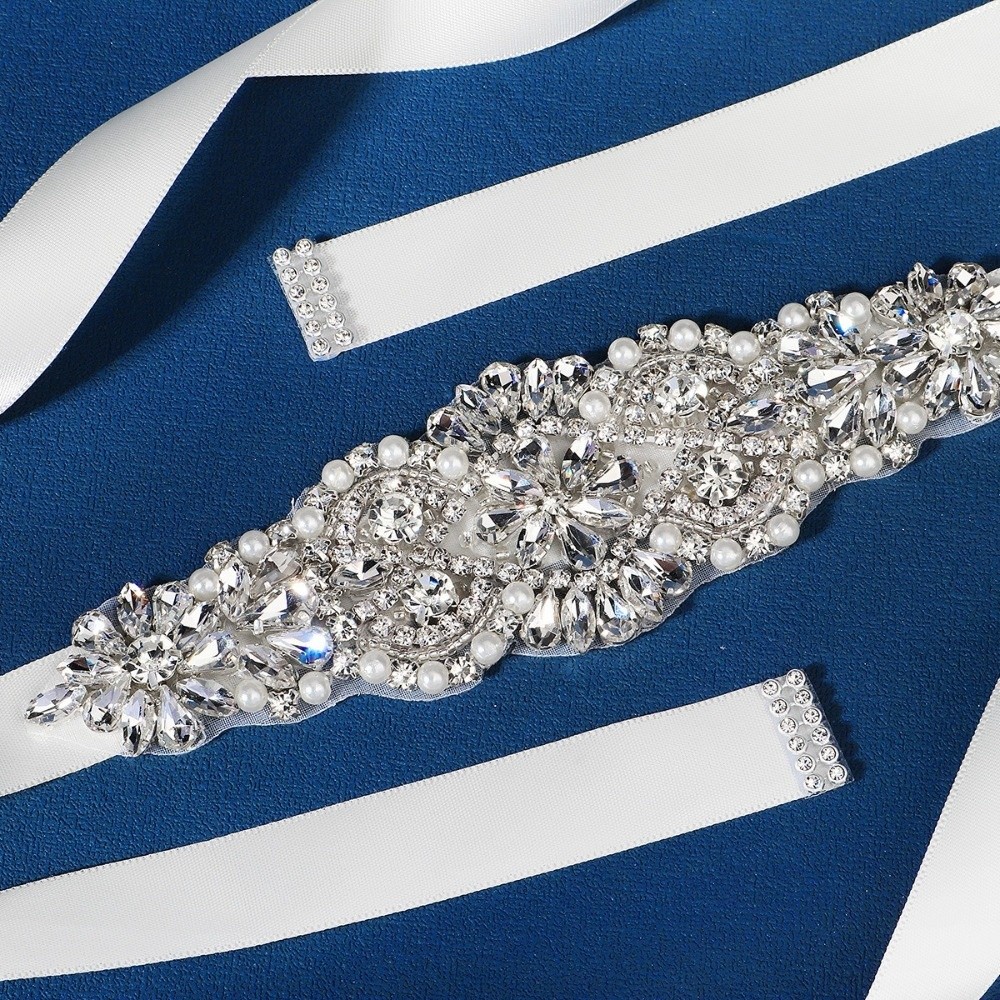 Длинный свадебный пояс-лента в – обзор и цена Bridal Sash Ribbon